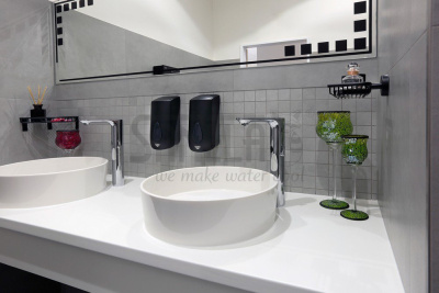 Дозатор пенного мыла 1л пластик ABS SLDN 05N арт: 72051 Sanela Чехия (фото, схема)