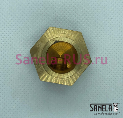 Латунная присоединительная арматура штока SLP 07RS арт: MD-ARMSLP07RS Sanela Чехия (фото, схема)