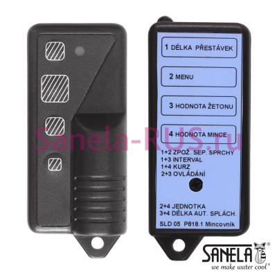Пульт дистанционного управления для монетных автоматов SLD 05 арт: 07050 Sanela Чехия (фото, схема)