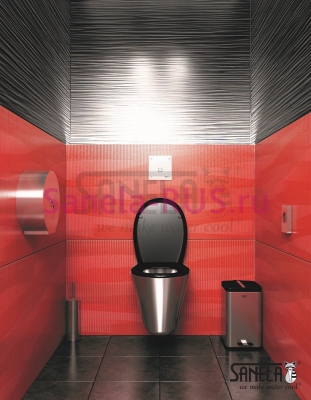 Антивандальная пьезо кнопка смыва унитаза SLW 01PA арт: 14016 Sanela Чехия (фото, схема)