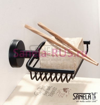 Нержавеющая мыльница SLZD 18N арт: 62181 Sanela Чехия (фото, схема)