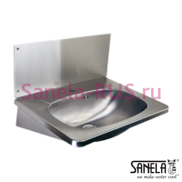 Нержавеющая раковина с задней стенкой SLUN 02