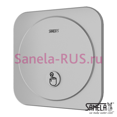 Антивандальный смыв писсуара с пьезо кнопкой SLP 02NP арт: 42024 Sanela Чехия (фото, схема)