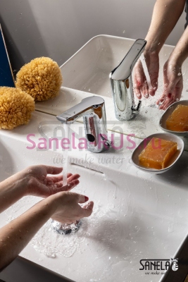 Сенсорный смеситель SLU 76B арт: 03765 Sanela Чехия (фото, схема)