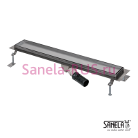 Нержавеющий водоотводящий желоб под плитку, 850мм SLKN 12