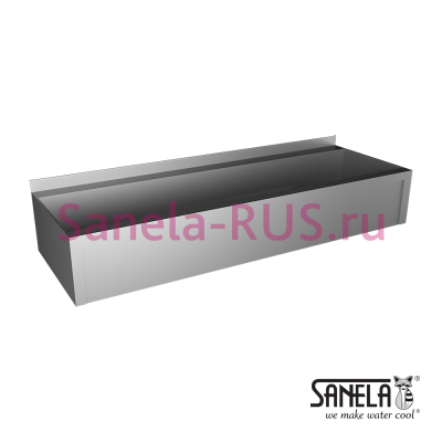 Нержавеющая раковина коллективная с облицовкой 1250мм SLUN 10PL арт: 73104 Sanela Чехия (фото, схема)